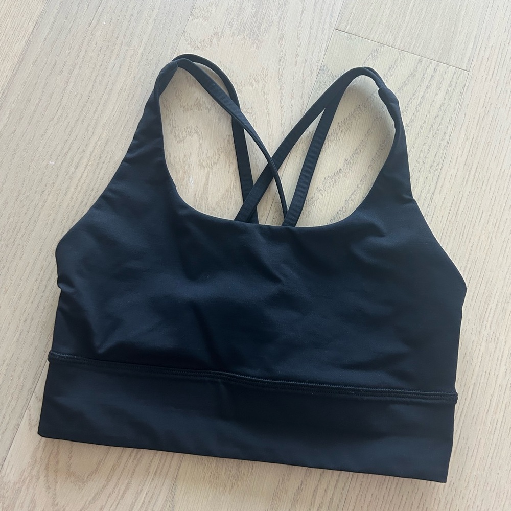 lululemon athletica Black Cross-Back Sports Bra